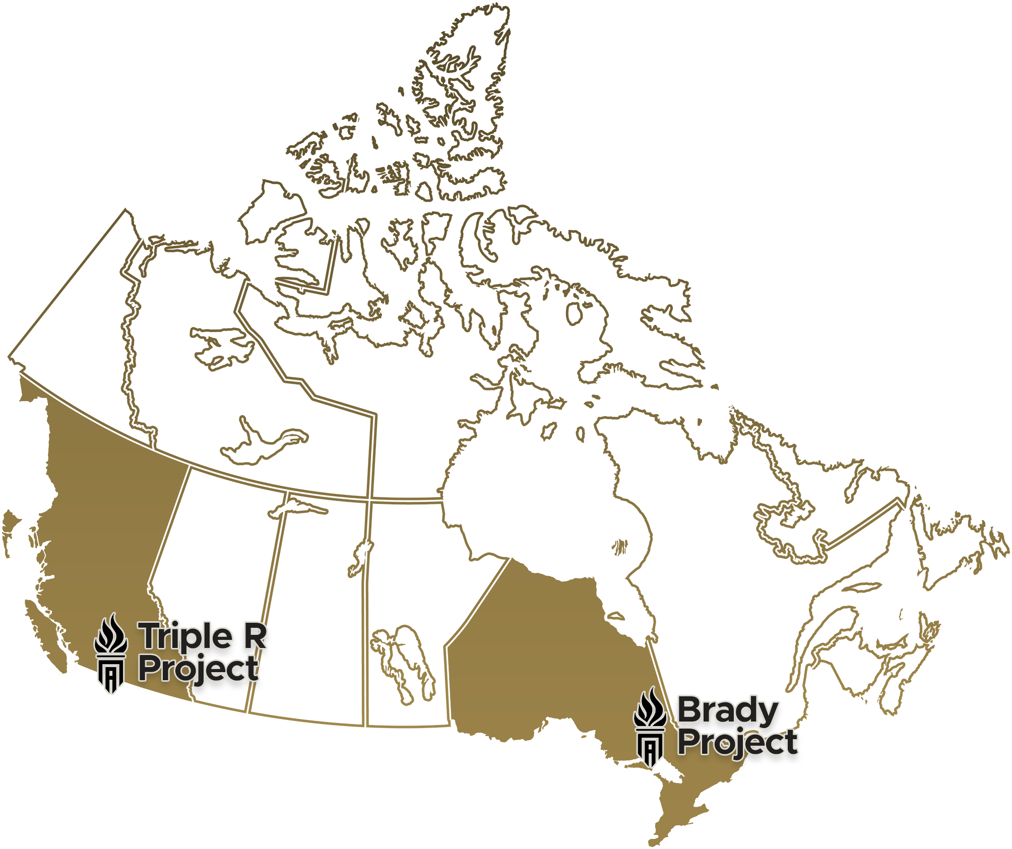 Adelphi Metals Project Locations